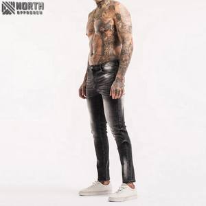 2025 chaud en gros Logo personnalisé hommes de haute qualité solide respirant Denim pantalon décontracté Sport Style printemps été jean - Product Image 5