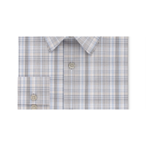 Camicia Elegante a Quadri Calvin Klein da Uomo, Vestibilità Slim, Elasticizzata, Marrone Popeline, Taglia 18X34-35, Anti-Piega - Product Image 3