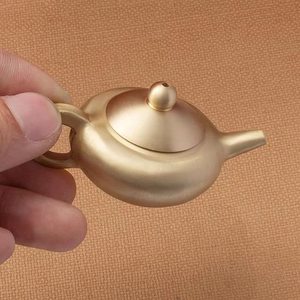 ชุดกาต้มน้ำชาทำด้วยมือทองเหลืองโบราณสไตล์คลาสสิกสำหรับกาแฟและชา - Product Image 4