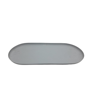 Bandeja ovalada de hierro, bandeja de exhibición de reloj de color gris para decoración de restaurante y boda personalizada a granel - Product Image 1