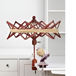 Paraguas de madera hecho a mano portátil decorativo, accesorios de costura simples Swift para Hacer bolas de hilo, artículos diversos para el hogar - Product Image 5