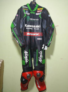 Traje de motocicleta de carreras aprobado por la CE hecho a medida en caliente Kawasaki de talla grande Alex Lowes 2020 modelo Showa traje de carreras para hombres y mujeres - Product Image 4