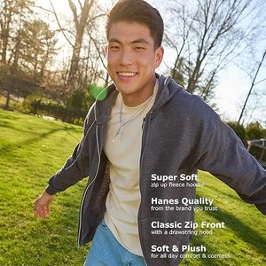 OEM EcoSmart Cotton Fleece Full Zip Hoodie for Men Lightweight Comfortable Sweatshirt Custom Logo for Winter Wholesale Supply - Product Image 4