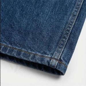 กางเกงยีนส์ทรงตรงสำหรับผู้หญิง ผ้าเดนิมยืด ระบายอากาศได้ดี ไซส์พลัส สีตามสั่ง แฟชั่นลำลองสไตล์สตรีทแวร์ - Product Image 6