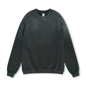 Sweatshirts personnalisés de haute qualité lavés à l'acide pull à col rond lourd sweat délavé au soleil pour hommes sweats à capuche - Product Image 3