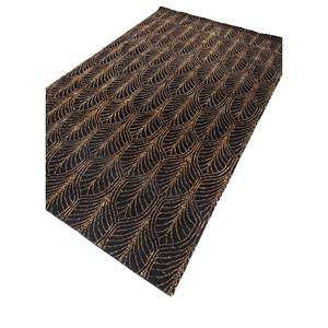 Alfombra de Lana y Seda de Bambú con Patrón Geométrico Azalea, Anudada a Mano, para Sala de Estar, Pasillo, Habitación Rectangular - Modelo Número 1753 - Product Image 2