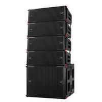 Caisson de basses passif double 18 pouces Line Array 1500W 4 Ohm métal haute SPL Deep Bass Pro système de sonorisation de scène avec étui en carton