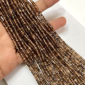 Andalousite Facettes Rondelle Forme Brun Perles Fine Qualité Vente en Gros pour Bijoux - Product Image 3
