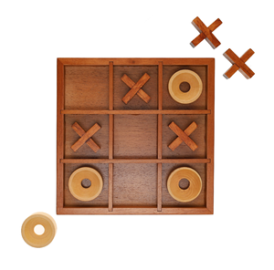 Bois tic tac toe jeu nouveauté Tic tac toe jeu en gros Acacia bois jeu personnalisable jouet éducatif pour les enfants - Product Image 4
