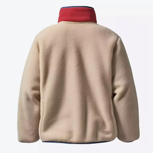 Veste en molleton sherpa à double couche pour homme, col montant, conçue pour une chaleur maximale, style urbain, randonnées d'hiver - Product Image 6