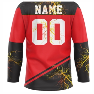 Jersey de Hockey sobre Hielo Transpirable con Estampado Personalizado Unisex, Diseña Tu Propia Ropa de Equipo para Adultos, Suministro OEM - Product Image 6