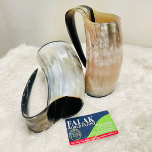 Taza de cuerno de buey de cultura vikinga al por mayor, estilo animal ecológico, forma natural, características personalizables para bebedores de cerveza FWE - Product Image 4