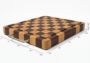 Planche à découper en bois naturel pour la cuisine, planche à découper épaisse en bois massif pour la maison, le restaurant, l'hôtel, la préparation des aliments - Product Image 2