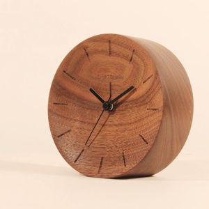 Ensemble de 3 horloges rondes en bois, design minimaliste, horloges en bois naturel pour la décoration de la maison, du bureau, de la chambre à coucher, horloges silencieuses et élégantes - Product Image 5