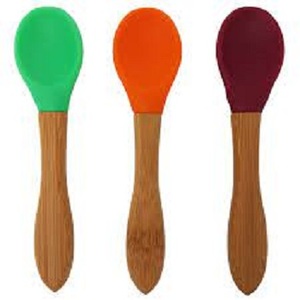 Herramientas de ensalada de madera pulida de alta calidad, juego de vajilla ecológico con cuchara con mango de resina, el mejor diseño - Product Image 3