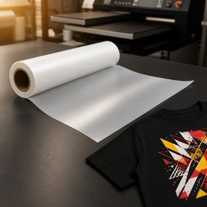 Cowint DTF Heat Transfer Film Roll 30/60cm High Adhesion PET Cold/Hot/Instant Peel For Dark Fabric T-Shirt Printing