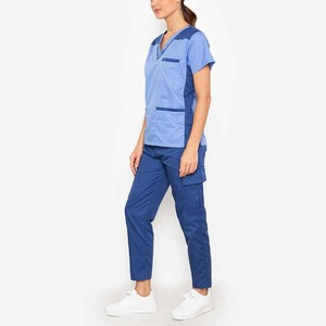 Venta al por mayor de uniformes médicos con bordado personalizado | Juegos de fregado de alta calidad, elásticos y de tela suave - Product Image 2
