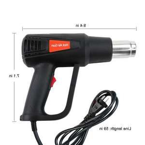 Pistola de Ar Quente Miniatura de 2000W para Embalagem por Contração e Selagem, Grau Industrial e DIY, Fonte de Alimentação 220V - Product Image 4