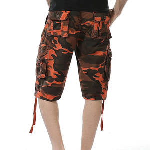 Shorts cargo décontractés pour hommes ajustables, de haute qualité, tricotés, teints en uni, respirants, écologiques, couleurs personnalisées, durables, service OEM - Product Image 4