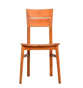 Silla de Comedor Java Furni Craft de Madera de Caoba para Uso en Interiores/Exteriores, Acabado Natural, Duradera, Ecológica y Portátil para Sala de Estar o Comedor - Product Image 1