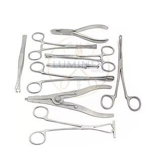 Juego de herramientas para perforación corporal Kit de herramientas de perforación de acero inoxidable profesional Pinzas para perforación dérmica con bolsa - Product Image 4