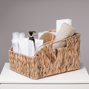 Cestas de Almacenamiento de Jacinto de Agua Hechas a Mano en Vietnam, Ecológicas, Duraderas, Multifuncionales, Organizador de Estilo Moderno para Cafetería, Minimalista - Product Image 3