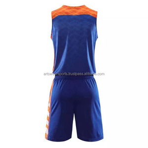 Uniforme de basket-ball 100% Polyester imprimé par Sublimation de haute qualité, nouveau Design confortable, vêtements de Sport, ensemble de maillots de basket-ball pour adultes - Product Image 2
