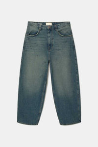 Pantalones vaqueros de corte regular rectos holgados clásicos de diseño personalizado de alta calidad para hombres pantalones vaqueros altos para hombres a la venta - Product Image 5