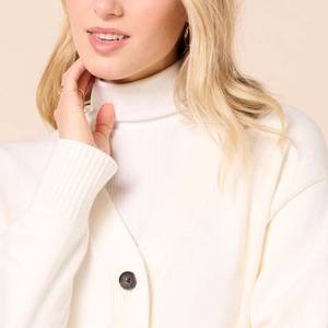 Women's Autumn Embroidered <b>Cardigan</b> Sweater Knit 100% Cotton Long Sleeve <b>Vintage</b> Front Button High Quality - Product Image 3