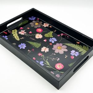 Bandeja de servicio de epoxi de resina hecha a mano MADE, artículos esenciales de cocina únicos para el hogar, restaurante, Hotel, bandejas decorativas para servir - Product Image 5