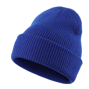 Casquette d'hiver spéciale brodée avec bordure à manches pour les sports de plein air, chapeaux en tricot tendance, chapeaux de crâne personnalisés plus chauds, chapeau en tricot - Product Image 1