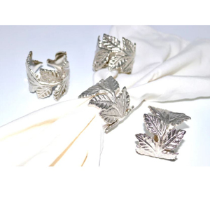 Porte-mouchoirs décoratif de table Design classique à double cœur Rond de serviette en or Porte-serviettes en métal de qualité supérieure Prix le plus bas - Product Image 5