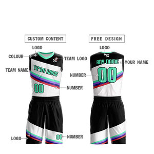 Venta al por mayor ropa deportiva personalizada baloncesto Jersey hombres baloncesto uniformes suave transpirable baloncesto uniforme - Product Image 4