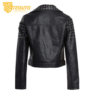 แจ็คเก็ตหนังแท้สำหรับผู้หญิง พร้อมฮู้ด ระบายอากาศได้ดี ดีไซน์เท่ห์สไตล์ลำลอง แต่งลายโลหะ - Product Image 4