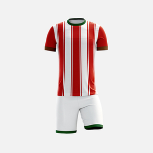 2024 nuevos uniformes de ropa de fútbol de sublimación Artical MOQ bajo conjuntos de camisetas y pantalones cortos de fútbol en todos Los tamaños disponibles - Product Image 1