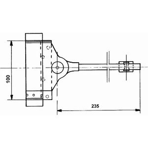 <b>Spring</b> <b>Door</b> Closer for Medium-Weight <b>Doors</b> up to 40 Kg Galvanised DENI - Product Image 4
