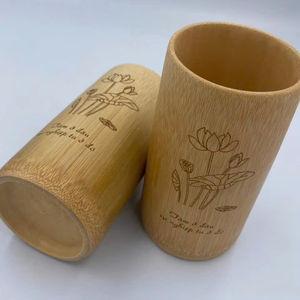 Gobelet en bambou personnalisé fabriqué à partir de fibres de bois durables pour la consommation, fourni par une usine vietnamienne - Product Image 1