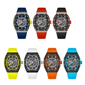 Luxury <b>Rubber</b> Band <b>Watch</b> Sports Mens <b>Watch</b> Stainless Steel Fashion ZH-343 Mechanical Wristwatches OEM ODM - Product Image 6
