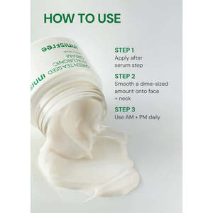 Crema Idratante Viso A3shop INNISFREE al Tè Verde e Acido Ialuronico 50ml, Crema Notte GMP con Arbutina e Vitamina C - Product Image 6