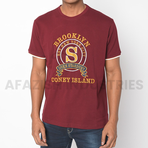 Nueva camiseta personalizada de algodón 100% para hombre elegante/de gran tamaño/atractiva bordada personalizada - Product Image 4