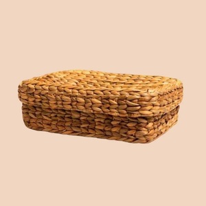Cesta de almacenamiento de algas marinas, bandeja de moda, hierba marina, agua, jacinto, paja tejida a mano, artículos diversos, cesta de recepción, cocina usada - Product Image 6