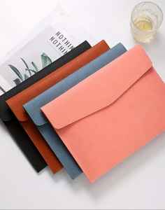 Sac de rangement en cuir véritable Vintage Faux cuir A4 pour documents, grande capacité, double couche, pour la protection des fichiers et des ordinateurs portables. - Product Image 5