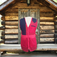 Gilet de tir unisexe pour adultes, en toile respirante et polyester anti-humidité, imprimé camouflage estival, pour le tir au pigeon et le tir sur cible.