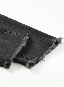 Pantalones vaqueros Retro Vintage lavados Vintage para mujer, pantalones vaqueros elegantes de algodón 100% de alta calidad, venta al por mayor, pantalones vaqueros desteñidos transpirables - Product Image 5