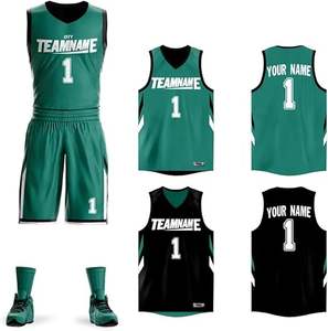 Camiseta de Baloncesto de Poliéster 100% Impresa en Fábrica para Adultos, Diseño OEM, Logotipo, Nombre y Número en la Parte Delantera/Trasera, Talla Grande, Transpirable - Product Image 2