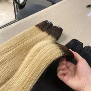 Extensions de cheveux de trame vierges brutes de cuticule alignée Vietvirgin pour les faisceaux de cheveux Remy humains blonds Ombre 1B 613 - Product Image 3