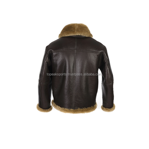 2026 OEM Hot Trending Distressed Black <b>Sheep</b> <b>Skin</b> <b>Jackets</b> For Men's Custom-Made Casual Full Sleeves Winter Fashion Heated <b>Jacket</b> - Product Image 4