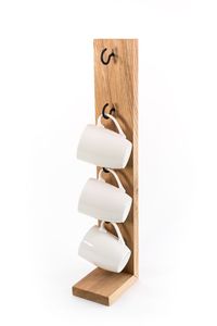 Nouvel arrivage : Support de verres et tasses en bois à 6 emplacements, non pliable, pour cuisine, forme ronde, accessoires de table, support à verres pour hôtel - Product Image 6