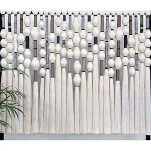 MITLA Décoration murale en macramé bohème de luxe, motif abstrait créatif pour la décoration de la maison ou l'art mural de style industriel - Product Image 1