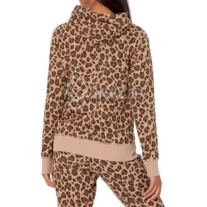 เสื้อฮู้ดดี้ผู้หญิงแฟชั่นดีไซน์ใหม่ ทนทาน สำหรับฤดูหนาว ผ้าถัก ปักโลโก้ด้านหน้า ผ้าฝ้าย 100% ปรับแต่งได้ สไตล์ฮิปฮอป - Product Image 6